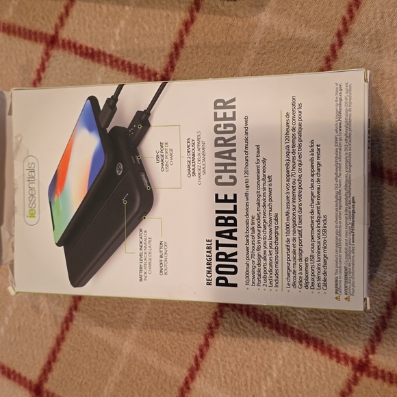 IEssentials portable charger 10000mAh 5x extra battery usb-c fast charge - Picture 2 of 5